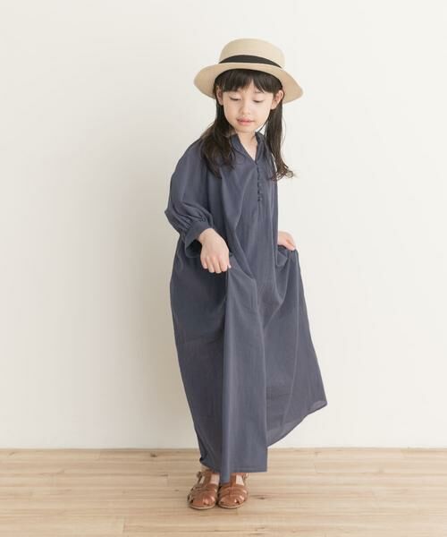 URBAN RESEARCH DOORS / アーバンリサーチ ドアーズ ワンピース | 『親子リンク』コットンボイルカフタンワンピース(KIDS) | 詳細27