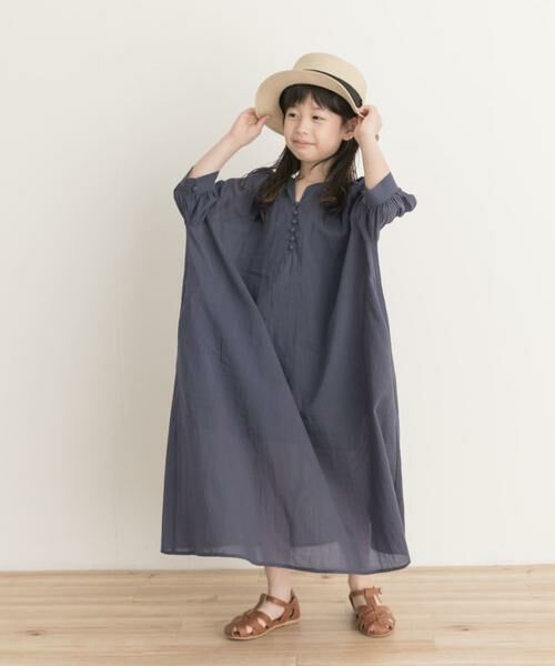 URBAN RESEARCH DOORS / アーバンリサーチ ドアーズ ワンピース | 『親子リンク』コットンボイルカフタンワンピース(KIDS) | 詳細28