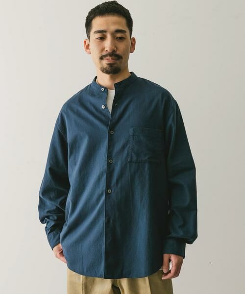 URBAN RESEARCH DOORS / アーバンリサーチ ドアーズ シャツ・ブラウス | ビエラバンドカラーシャツ | 詳細10