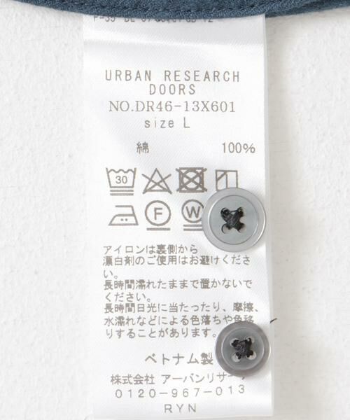 URBAN RESEARCH DOORS / アーバンリサーチ ドアーズ シャツ・ブラウス | ビエラバンドカラーシャツ | 詳細21