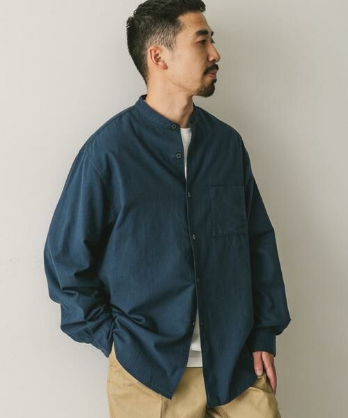 URBAN RESEARCH DOORS / アーバンリサーチ ドアーズ シャツ・ブラウス | ビエラバンドカラーシャツ | 詳細13