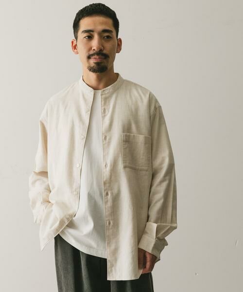 URBAN RESEARCH DOORS / アーバンリサーチ ドアーズ シャツ・ブラウス | ビエラバンドカラーシャツ | 詳細19