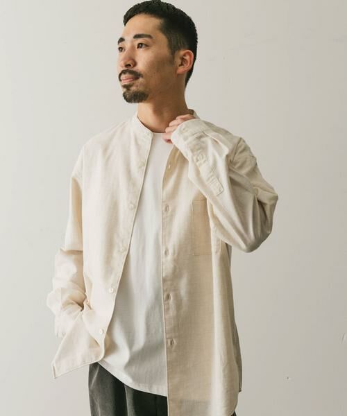 URBAN RESEARCH DOORS / アーバンリサーチ ドアーズ シャツ・ブラウス | ビエラバンドカラーシャツ | 詳細20