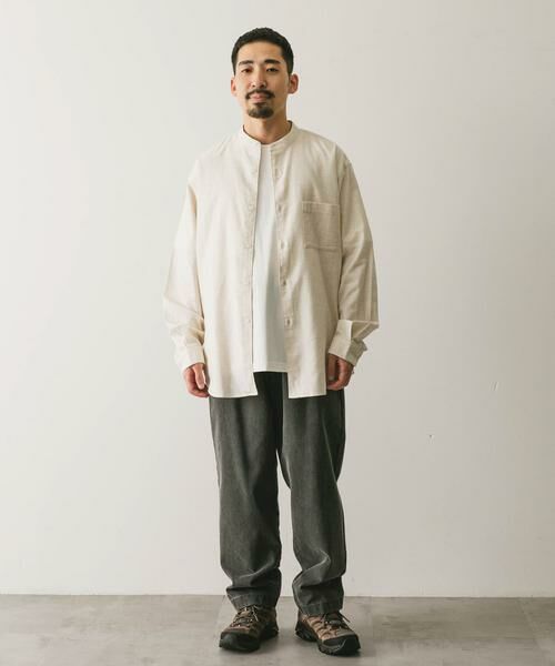 URBAN RESEARCH DOORS / アーバンリサーチ ドアーズ シャツ・ブラウス | ビエラバンドカラーシャツ | 詳細21