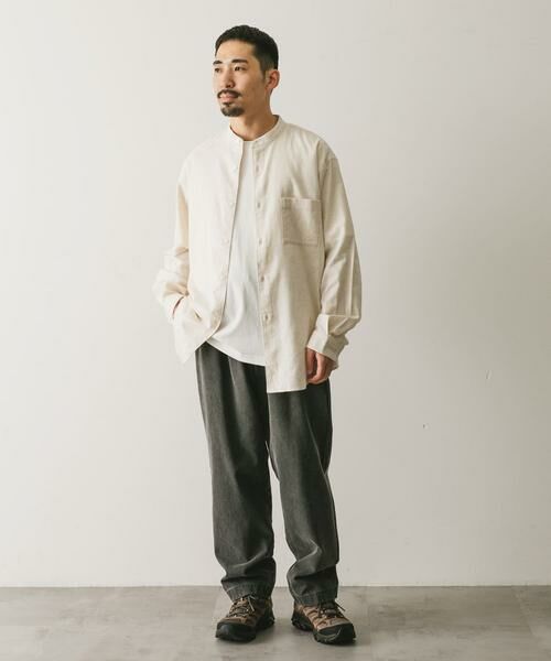 URBAN RESEARCH DOORS / アーバンリサーチ ドアーズ シャツ・ブラウス | ビエラバンドカラーシャツ | 詳細22