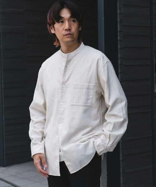 URBAN RESEARCH DOORS / アーバンリサーチ ドアーズ シャツ・ブラウス | ビエラバンドカラーシャツ | 詳細24