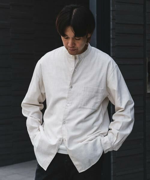 URBAN RESEARCH DOORS / アーバンリサーチ ドアーズ シャツ・ブラウス | ビエラバンドカラーシャツ | 詳細25