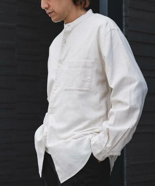 URBAN RESEARCH DOORS / アーバンリサーチ ドアーズ シャツ・ブラウス | ビエラバンドカラーシャツ | 詳細26