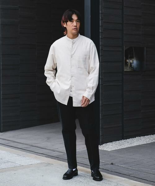 URBAN RESEARCH DOORS / アーバンリサーチ ドアーズ シャツ・ブラウス | ビエラバンドカラーシャツ | 詳細27