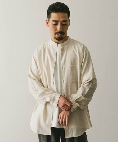 URBAN RESEARCH DOORS / アーバンリサーチ ドアーズ シャツ・ブラウス | ビエラバンドカラーシャツ | 詳細29