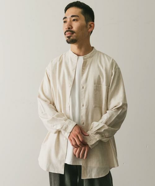 URBAN RESEARCH DOORS / アーバンリサーチ ドアーズ シャツ・ブラウス | ビエラバンドカラーシャツ | 詳細30