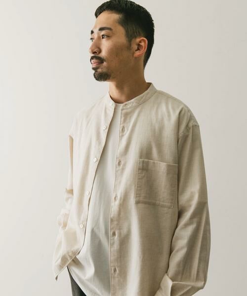 URBAN RESEARCH DOORS / アーバンリサーチ ドアーズ シャツ・ブラウス | ビエラバンドカラーシャツ | 詳細18