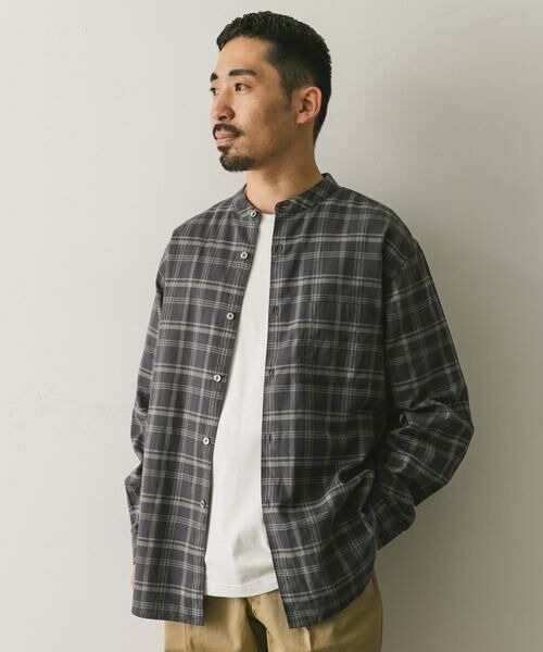 URBAN RESEARCH DOORS / アーバンリサーチ ドアーズ シャツ・ブラウス | ビエラバンドカラーシャツ | 詳細29