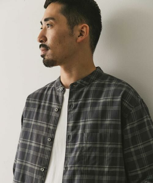 URBAN RESEARCH DOORS / アーバンリサーチ ドアーズ シャツ・ブラウス | ビエラバンドカラーシャツ | 詳細30