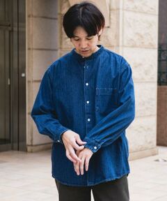 URBAN RESEARCH DOORS / アーバンリサーチ ドアーズ シャツ・ブラウス | デニムバンドカラーシャツ