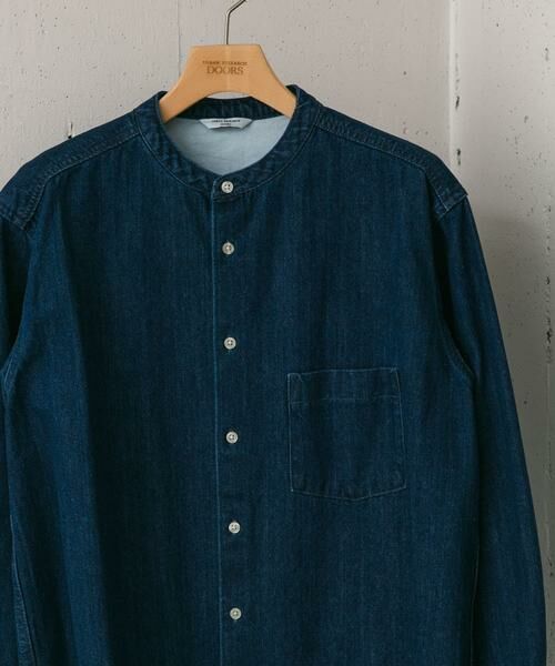 URBAN RESEARCH DOORS / アーバンリサーチ ドアーズ シャツ・ブラウス | デニムバンドカラーシャツ | 詳細1