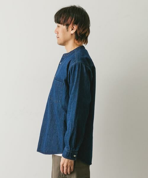 URBAN RESEARCH DOORS / アーバンリサーチ ドアーズ シャツ・ブラウス | デニムバンドカラーシャツ | 詳細15