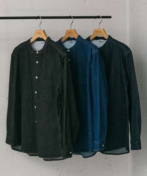 URBAN RESEARCH DOORS / アーバンリサーチ ドアーズ シャツ・ブラウス | デニムバンドカラーシャツ | 詳細17