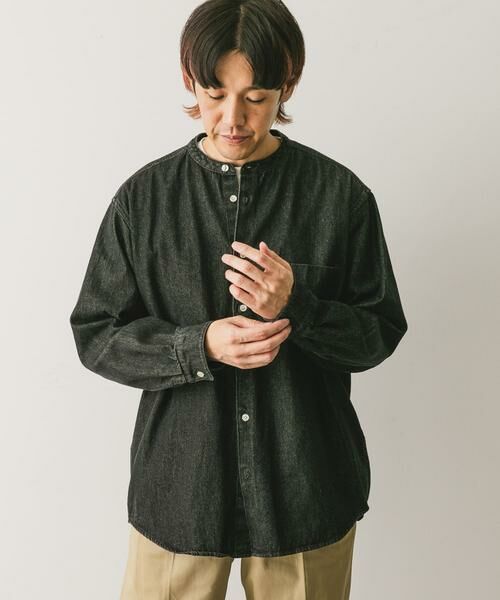 URBAN RESEARCH DOORS / アーバンリサーチ ドアーズ シャツ・ブラウス | デニムバンドカラーシャツ | 詳細21