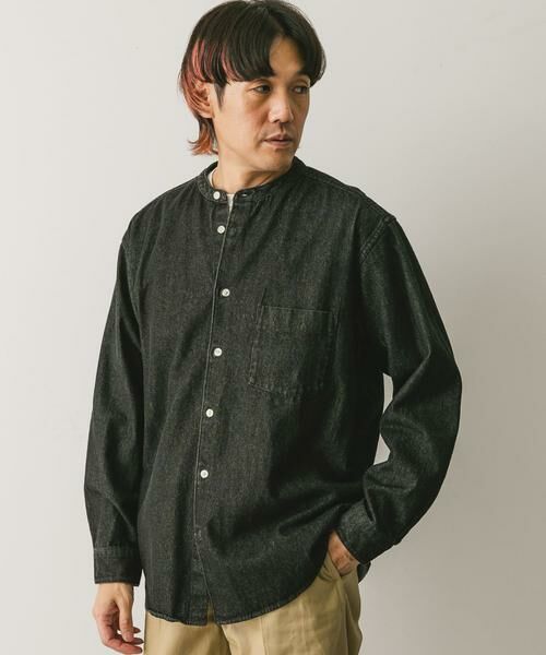URBAN RESEARCH DOORS / アーバンリサーチ ドアーズ シャツ・ブラウス | デニムバンドカラーシャツ | 詳細22