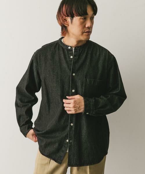 URBAN RESEARCH DOORS / アーバンリサーチ ドアーズ シャツ・ブラウス | デニムバンドカラーシャツ | 詳細23