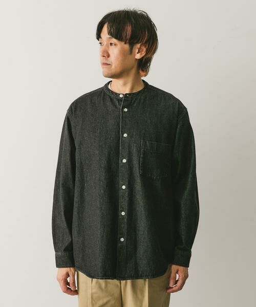 URBAN RESEARCH DOORS / アーバンリサーチ ドアーズ シャツ・ブラウス | デニムバンドカラーシャツ | 詳細27