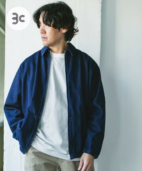 URBAN RESEARCH DOORS/A[oT[` hA[Y Denim Zip Blouson EHbV M