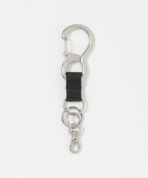 URBAN RESEARCH DOORS/アーバンリサーチ ドアーズ コンビレザーカラビナキーリング ブラック - URBAN RESEARCH DOORS/アーバンリサーチ ドアーズ コンビレザーカラビナキーリング ブラック -