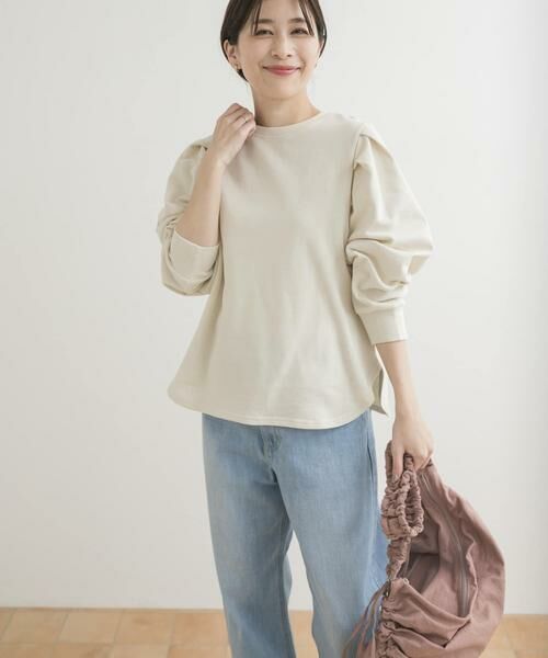 URBAN RESEARCH DOORS/アーバンリサーチ ドアーズ Mini Lining Pullover ライトベージュ M URBAN RESEARCH DOORS/アーバンリサーチ ドアーズ Mini Lining Pullover ライトベージュ M