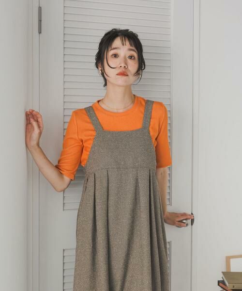 URBAN RESEARCH DOORS / アーバンリサーチ ドアーズ Tシャツ | 配色リブ5分袖プルオーバー | 詳細1