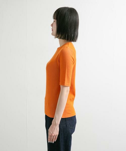 URBAN RESEARCH DOORS / アーバンリサーチ ドアーズ Tシャツ | 配色リブ5分袖プルオーバー | 詳細12