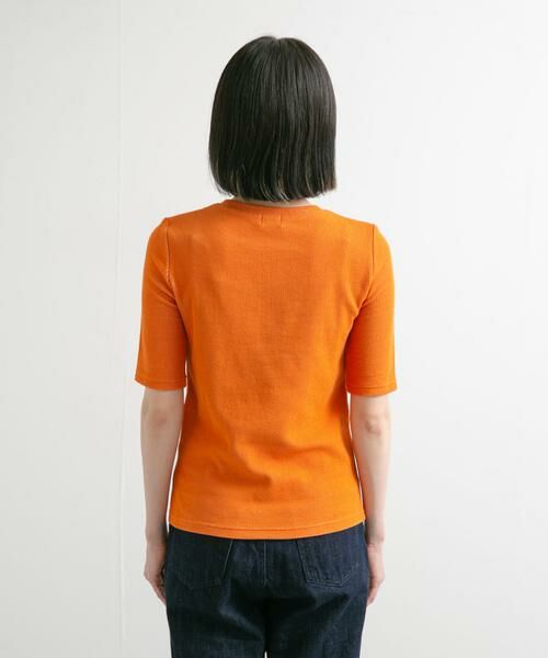 URBAN RESEARCH DOORS / アーバンリサーチ ドアーズ Tシャツ | 配色リブ5分袖プルオーバー | 詳細13