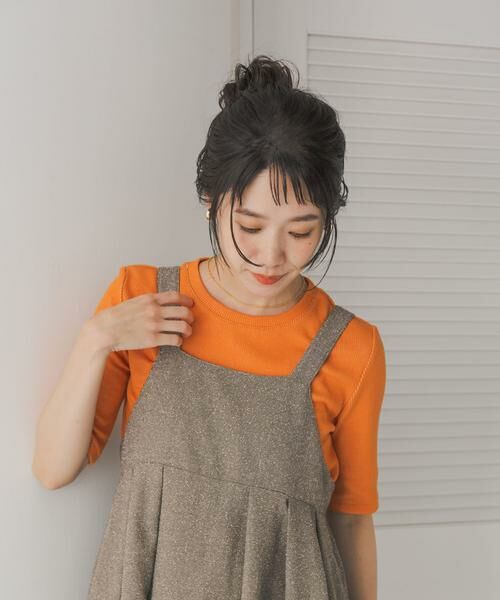 URBAN RESEARCH DOORS / アーバンリサーチ ドアーズ Tシャツ | 配色リブ5分袖プルオーバー | 詳細6