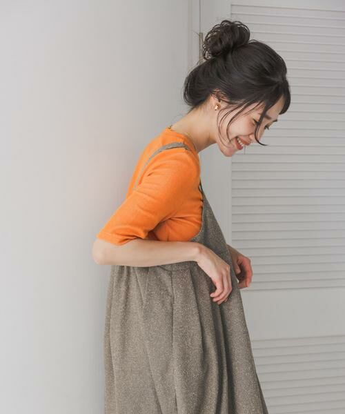 URBAN RESEARCH DOORS / アーバンリサーチ ドアーズ Tシャツ | 配色リブ5分袖プルオーバー | 詳細7