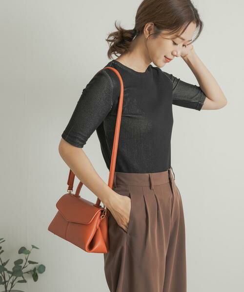 URBAN RESEARCH DOORS / アーバンリサーチ ドアーズ Tシャツ | 配色リブ5分袖プルオーバー | 詳細20