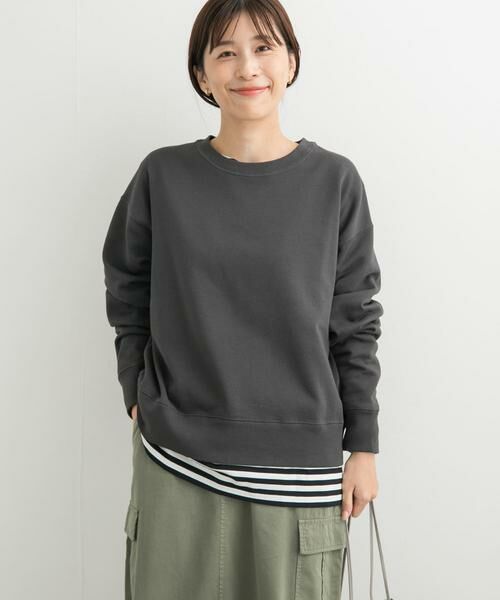 URBAN RESEARCH DOORS / アーバンリサーチ ドアーズ スウェット | 『UR GREEN』コンパクトスウェットプルオーバー | 詳細13