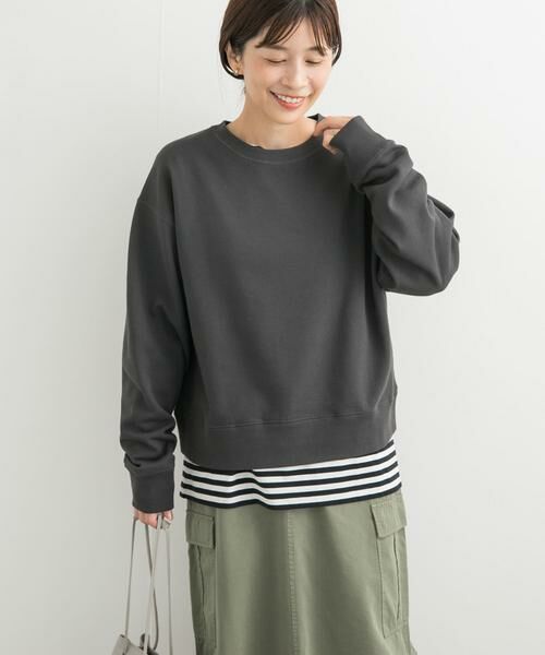 URBAN RESEARCH DOORS / アーバンリサーチ ドアーズ スウェット | 『UR GREEN』コンパクトスウェットプルオーバー | 詳細14