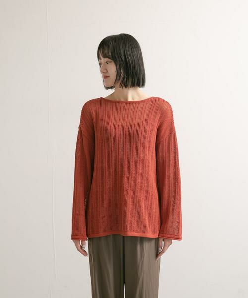URBAN RESEARCH DOORS / アーバンリサーチ ドアーズ ニット・セーター | ウォッシャブル透かし編みニット | 詳細10