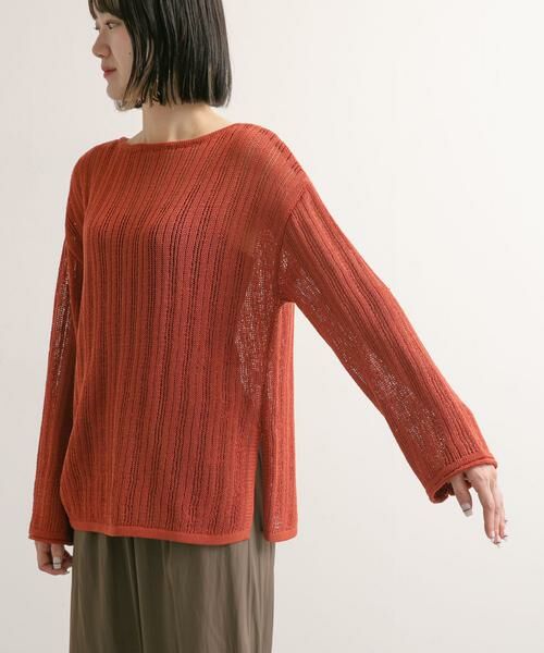 URBAN RESEARCH DOORS / アーバンリサーチ ドアーズ ニット・セーター | ウォッシャブル透かし編みニット | 詳細13