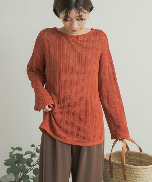 URBAN RESEARCH DOORS / アーバンリサーチ ドアーズ ニット・セーター | ウォッシャブル透かし編みニット | 詳細2