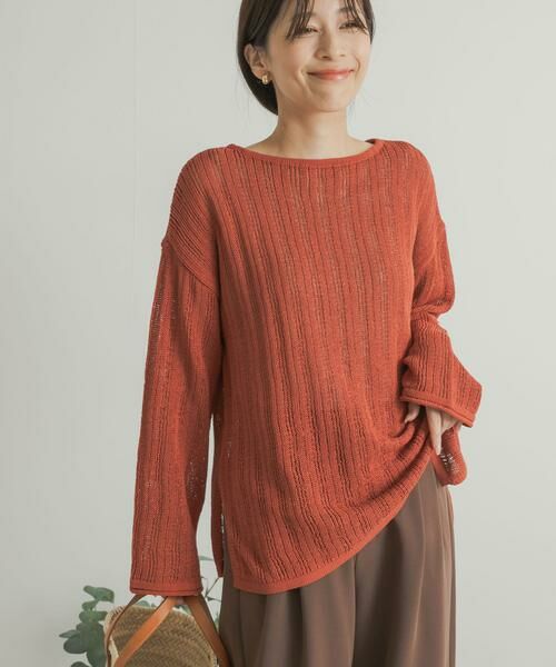 URBAN RESEARCH DOORS / アーバンリサーチ ドアーズ ニット・セーター | ウォッシャブル透かし編みニット | 詳細3