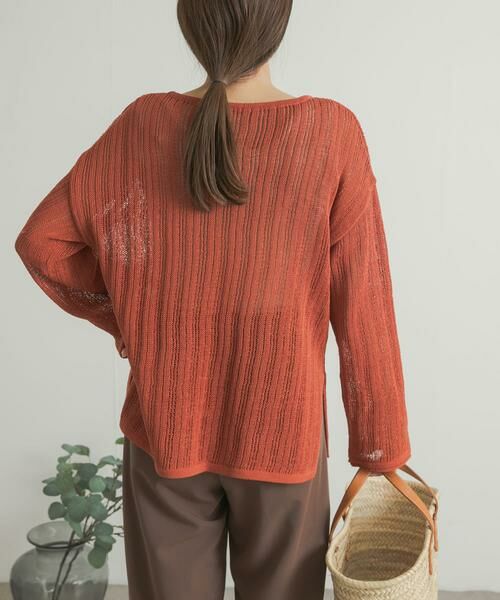 URBAN RESEARCH DOORS / アーバンリサーチ ドアーズ ニット・セーター | ウォッシャブル透かし編みニット | 詳細6