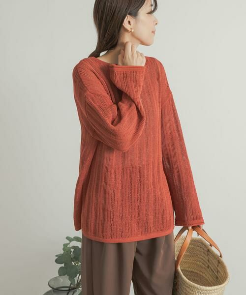 URBAN RESEARCH DOORS / アーバンリサーチ ドアーズ ニット・セーター | ウォッシャブル透かし編みニット | 詳細7