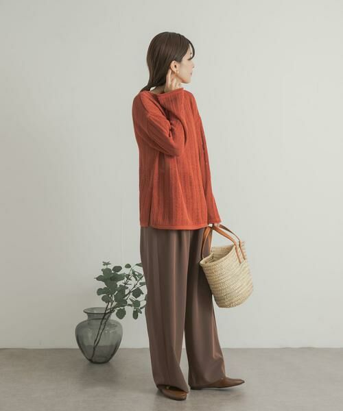 URBAN RESEARCH DOORS / アーバンリサーチ ドアーズ ニット・セーター | ウォッシャブル透かし編みニット | 詳細9