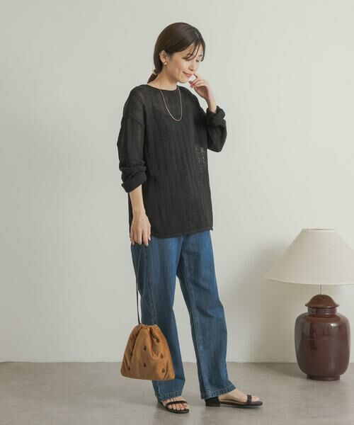 URBAN RESEARCH DOORS / アーバンリサーチ ドアーズ ニット・セーター | ウォッシャブル透かし編みニット | 詳細28