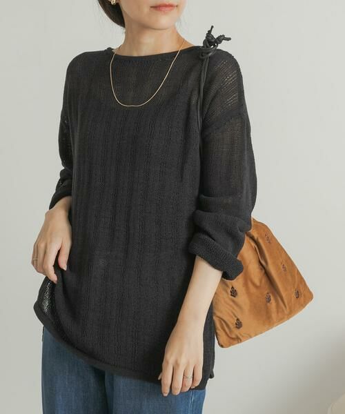 URBAN RESEARCH DOORS / アーバンリサーチ ドアーズ ニット・セーター | ウォッシャブル透かし編みニット | 詳細23