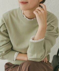 URBAN RESEARCH DOORS / アーバンリサーチ ドアーズ シャツ・ブラウス | ピンタックフリルスタンドカラーブラウス