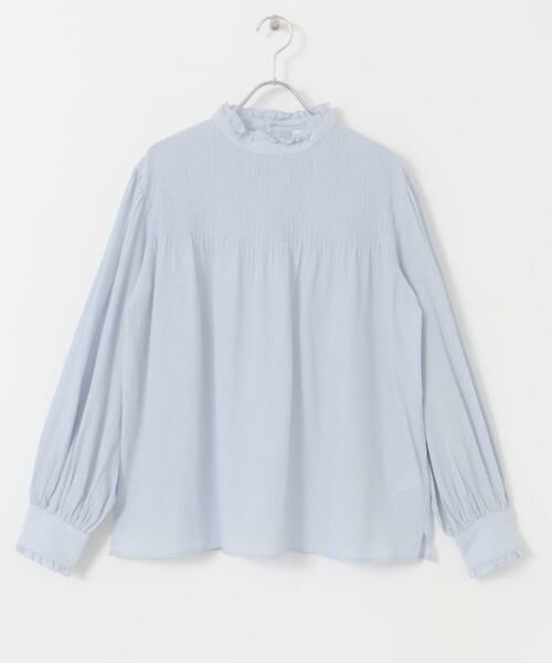 URBAN RESEARCH DOORS / アーバンリサーチ ドアーズ シャツ・ブラウス | ピンタックフリルスタンドカラーブラウス | 詳細14