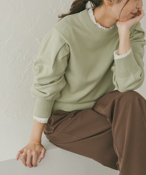 URBAN RESEARCH DOORS / アーバンリサーチ ドアーズ シャツ・ブラウス | ピンタックフリルスタンドカラーブラウス | 詳細20