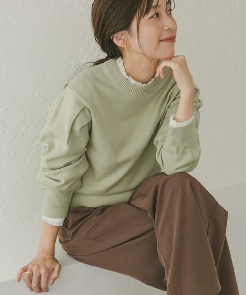 URBAN RESEARCH DOORS / アーバンリサーチ ドアーズ シャツ・ブラウス | ピンタックフリルスタンドカラーブラウス | 詳細21